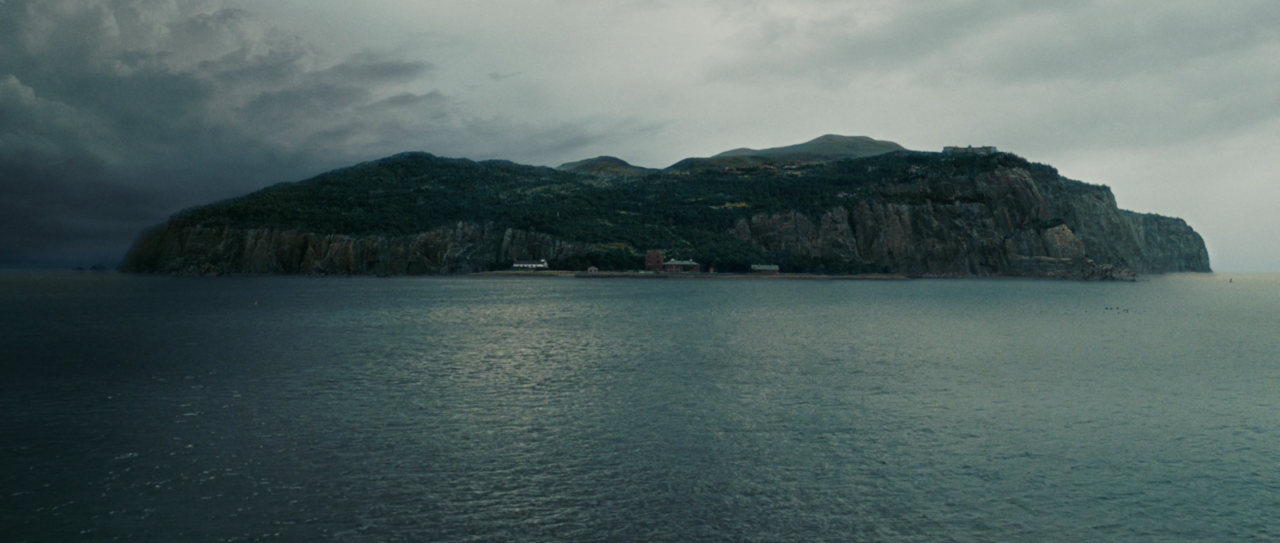 Extreme long shot in Shutter Island