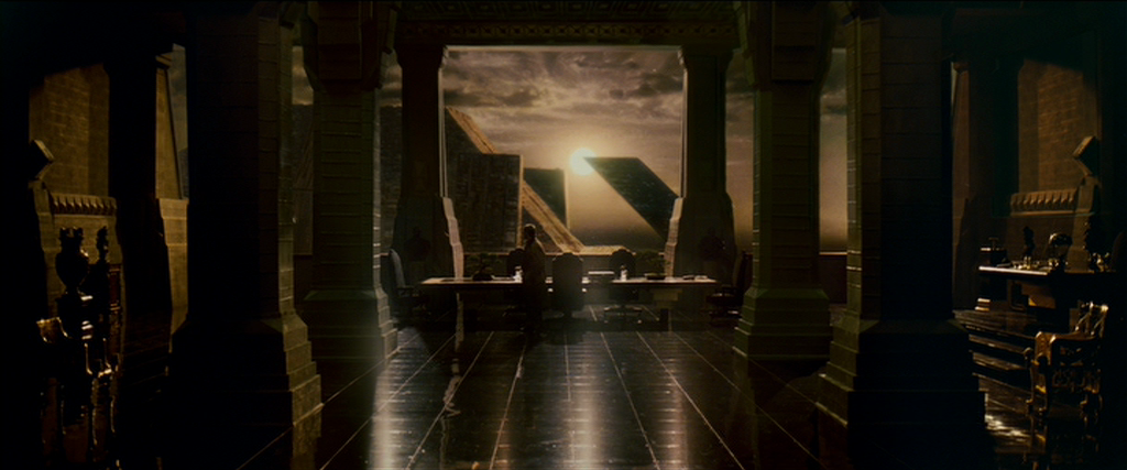 Tyrell's office reflecting his power in Blade Runner